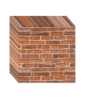 Tapet ATOADEZIV Pe Toata Suprafata Cu Aspect De Caramida Texturat 50x45 Cm -Rezistent La Apa-Spalare Usoara