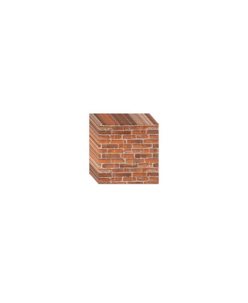 Tapet ATOADEZIV Pe Toata Suprafata Cu Aspect De Caramida Texturat 50x45 Cm -Rezistent La Apa-Spalare Usoara