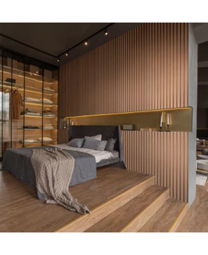 Tapet Autoadeziv Riflaj Lemn Natural 10 Metri X45 Cm -Rezistent La Apa-Spalare Usoara