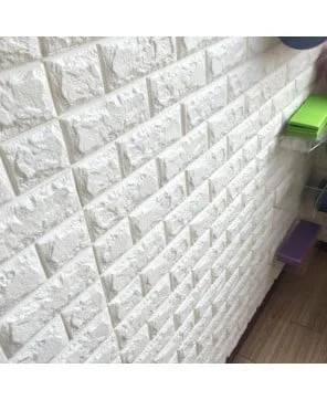 1.5lei Buc /Set 100 Panou De Perete 3D Autoadeziv Din Spuma Moale X5mm Grosime